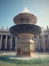 Fountain in Vatikan. Royalty Free Stock Photo