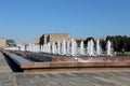 Fountain in the Victory Park on Poklonnaya Hill, Moscow, Russia