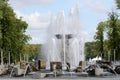 Fountain `Victory` stands in the center of Victory Park in Minsk. It consists of 53 granite elements. Symbol of courage and fideli