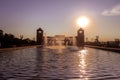 Fountain and viewpoint at Tangua Park - Curitiba, Parana, Brazil Royalty Free Stock Photo