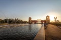 Fountain and viewpoint at Tangua Park - Curitiba, Parana, Brazil Royalty Free Stock Photo