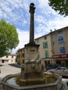 Fountain in the village of Riez, provence, france Royalty Free Stock Photo
