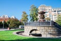 Fountain Vitali on Revolution square in Moscow, Russia Royalty Free Stock Photo