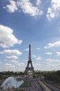 Fountain of Warsaw and Eiffel Tower