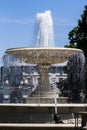 Fountain, Warsaw Poland Royalty Free Stock Photo