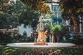 Fountain Water Carrier Fuente La Aguadora by sculptor Vicente BaÃÂ±uls, dated 1918, inspired by a 17 year old girl named Susana Ll Royalty Free Stock Photo