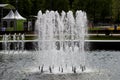 Fountain with water in Sokolniki Park Royalty Free Stock Photo