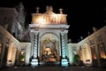 The owl`s fountain in the Villa d`Este in Tivoli