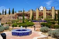 Fountain with wimdmill to the rear, Castro Marim.