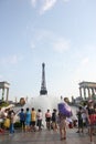 The fountain on the Windows of the world square in NANSHAN SHENZHEN CHINA AISA