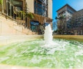 Fountain in world famous Rodeo Drive Royalty Free Stock Photo