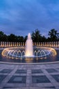 The fountain of the World War II Memorial Royalty Free Stock Photo