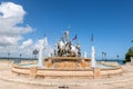 Fountain "Paseo de la Princesa" in old San Juan, Puerto Rico. Royalty Free Stock Photo