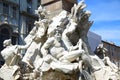 Fountain Zeus in Bernini's, Piazza Navona in Rome, Italy Royalty Free Stock Photo