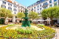 Fountain in Zurich city