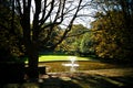 Fountaine in the citypark Royalty Free Stock Photo