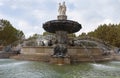 Fountaine de la Rotonde in Aix en Provence France Royalty Free Stock Photo