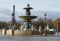 Fountaine des Mers, Place de La Concorde, Paris. Royalty Free Stock Photo