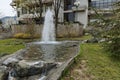 Fountainin like natural spring in the central square of Pravets Royalty Free Stock Photo