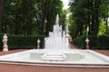 Fountainin the park of summer gardens. Saint-Petersburg, Russia Royalty Free Stock Photo