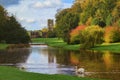 Fountains Abbey and Studley Royal Water Garden Royalty Free Stock Photo