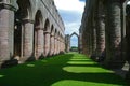 Fountains abbey in Yorkshire, England Royalty Free Stock Photo