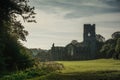 Fountains Abbey in yorkshire, England Royalty Free Stock Photo