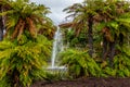 Fountains around the grounds. Governemt House, Rotarua, New Zealand Royalty Free Stock Photo