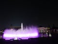 Fountains and building, Magic Water Circuit in Lima Royalty Free Stock Photo