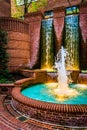 Fountains in downtown Lancaster, Pennsylvania. Royalty Free Stock Photo