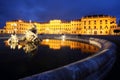 Fountains in front of Schonbrunn Palace in Vienna Royalty Free Stock Photo