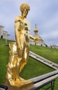 Fountains Grand cascade in Pertergof, Saint-Petersburg, Russia Royalty Free Stock Photo