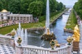 Fountains of Lower Gardens, Canal, Fountain Samson in Peterhof