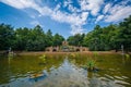 Fountains at Meridian Hill Park, in Washington, DC Royalty Free Stock Photo