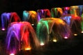 Fountains at night