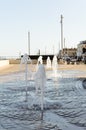 Fountains and Paving at Redcar Esplanade