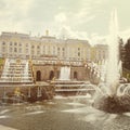 Fountains in Petergof park. Fountains Samson