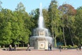 Fountains of Peterhof. St. Petersburg.