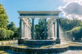 Fountains of Peterhof. View of Lion Cascade in Lower park of Petrodvorets