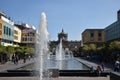 The fountains of Plaza Tapatia in Guadalajara