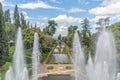 Fountains and pools Italian Renaissance garden Villa d`Este in Tivoli