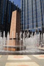 The fountains of the PPG Plaza in Pittsburgh, Pennsylvania