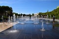 Promenade Du Paillon fountains, Nice France