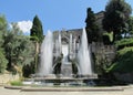 Fountains Villa d'Este garden Royalty Free Stock Photo