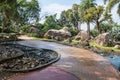 fountian in Garden of Doi Tung Royal Villa, Chiang Rai, Thailand