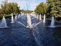 Fountians at the Canada Wonderland Royalty Free Stock Photo