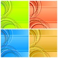 Four abstract backgrounds. Royalty Free Stock Photo