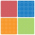 Four abstract seamless patterns