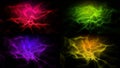 Four Abstract Wave backgrounds Royalty Free Stock Photo
