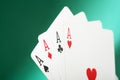 Four aces Royalty Free Stock Photo